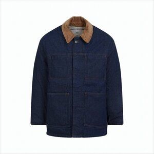 AMI PARIS Dark Denim Padded Walker Jacket